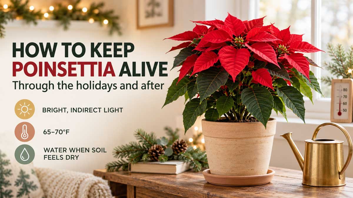 How to Keep Poinsettia Alive Through the Holidays and After